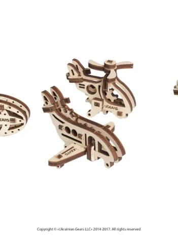 Produit Puzzle 3D en Bois - U-Fidgets-Aircrafts Image