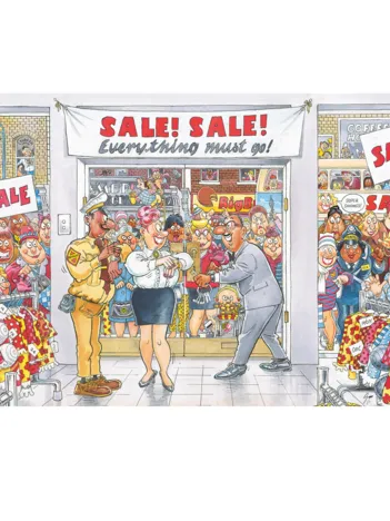 Produit WASGIJ RETRO MYSTERY 7 EVERYTHING MUST GO! 1000PCS Image