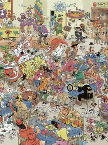 Produit Jan van Haasteren - Bataille de Ludo (1000 pieces) Image