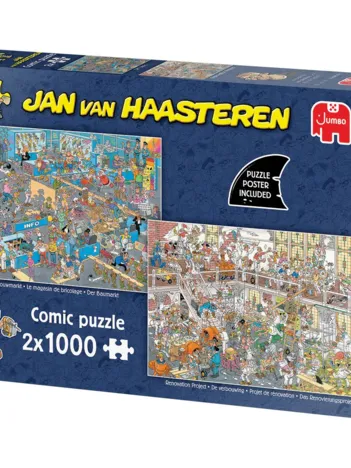 Produit 2 Puzzles - Jan Van Haasteren - Le Magasin de Bricolage Image