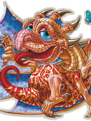 Produit Puzzle en Bois - Le Dragon et le Papillon Image