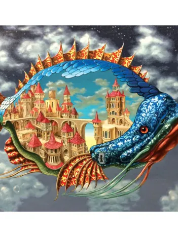 Produit Puzzle en Bois - Le Poisson Ville Image