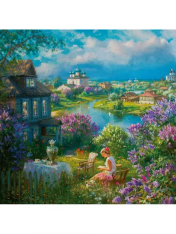 Produit Puzzle en Bois - Petite Maison dans le Lilas Image