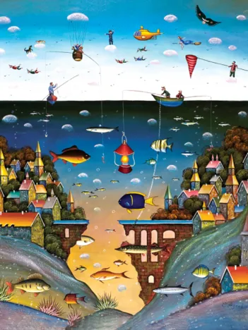 Produit Puzzle en Bois - Terre et Mer Image