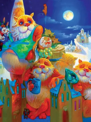 Produit Puzzle en Bois - Fête de la Pleine Lune Image