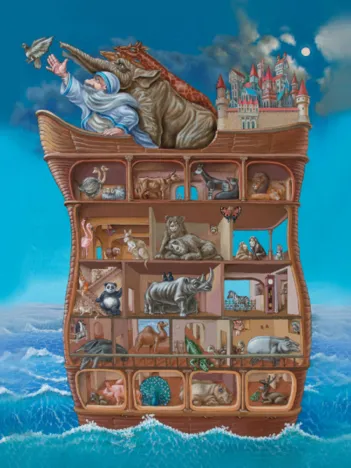 Produit Puzzle en Bois - Arche de Noé Image