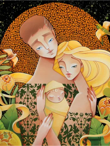 Produit Puzzle en Bois - Soleil Doré Image