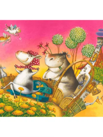 Produit Puzzle en Bois - Vaches Volantes Image