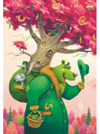 Produit Puzzle en Bois - L'Ours Vert Image