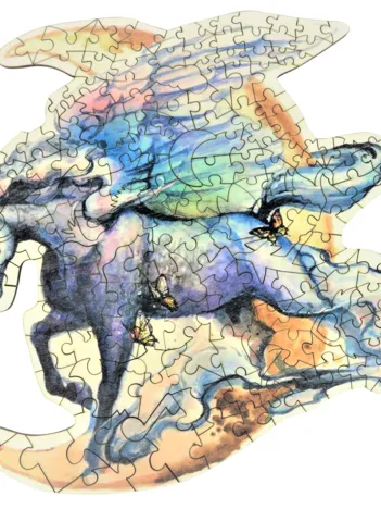 Produit Puzzle en Bois - Les Ailes de Licorne Image