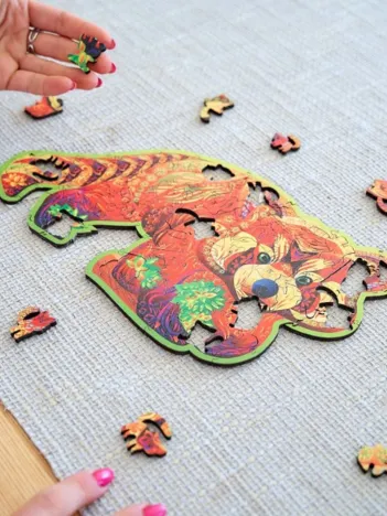 Produit Puzzle en Bois - Panda Roux Image
