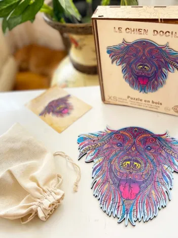 Produit Puzzle en Bois - Chien Docile Image