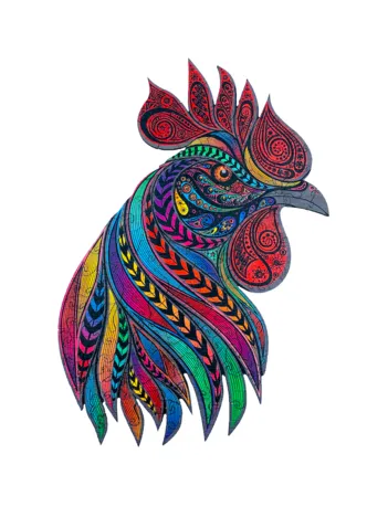 Produit Puzzle en Bois - Le Coq Chanteur Image