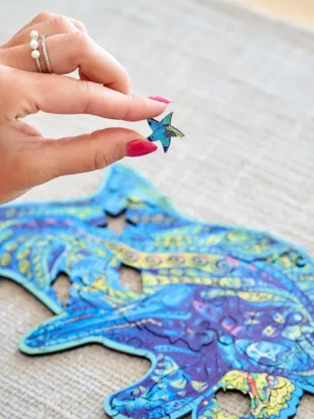 Produit Puzzle en Bois - Dauphin Joueur Image