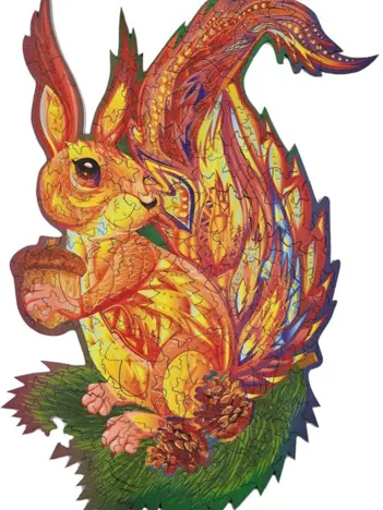 Produit Puzzle en Bois - L'Ecureuil Touffu Image