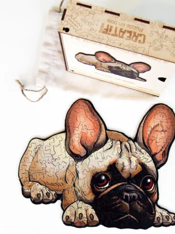 Produit Puzzle en Bois - Le Bouledogue Fidèle Image