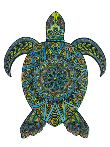 Produit Puzzle en Bois - La Tortue Tropicale Image