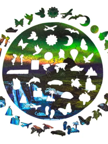 Produit Puzzle en Bois - Aurore Boréale Image