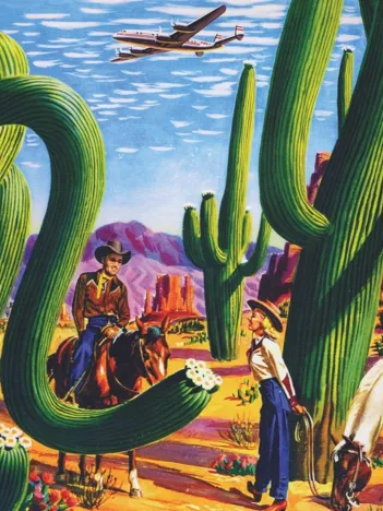 Produit Cactus Country - American Airlines Poster Mini Image