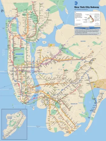 Produit New York Subway Map Mini Image