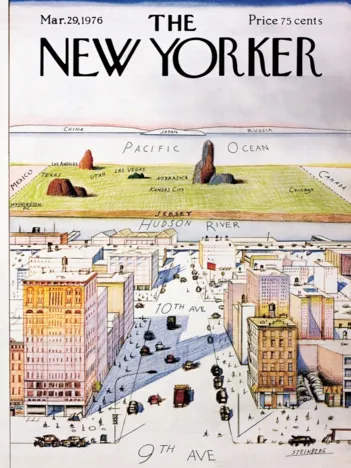 Produit The New Yorker - View of the World Image