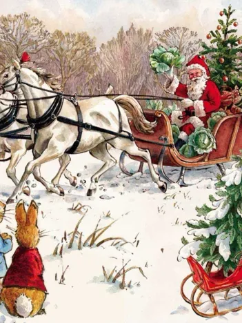 Produit Peter Rabbit and Santa Image