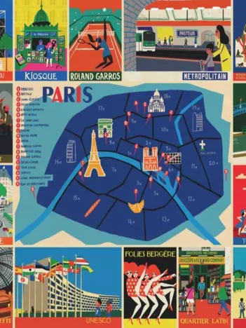 Produit Pièces XXL - Paul Thurlby - Paris Collage Image
