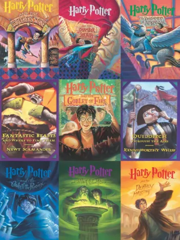 Produit Pièces XXL - Harry Potter - Book Cover Collage Image