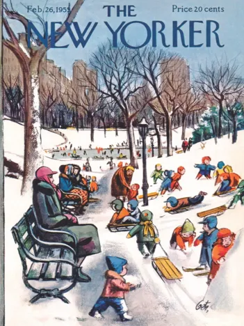 Produit Pièces XXL - The New Yorker - Sledding in the Park Image