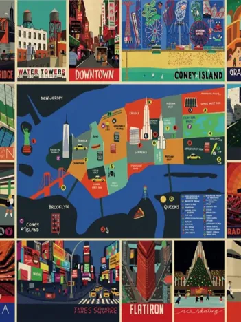 Produit Pièces XXL - New York Collage Image