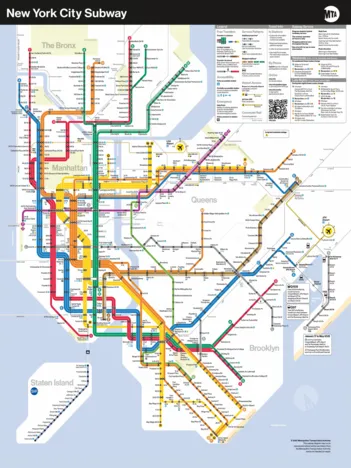 Produit Pièces XXL - New York Subway Map Image