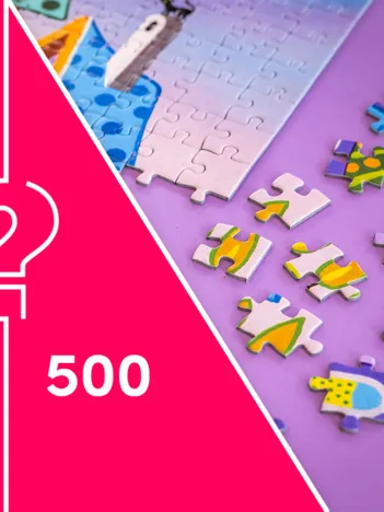 Produit Puzzle Mystère sans Boite & sans Image - 2 Sachet de 500 Pièces Image