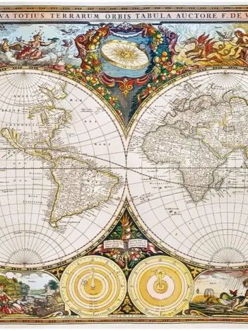 Produit Puzzle en Bois - Ancient World Map Image