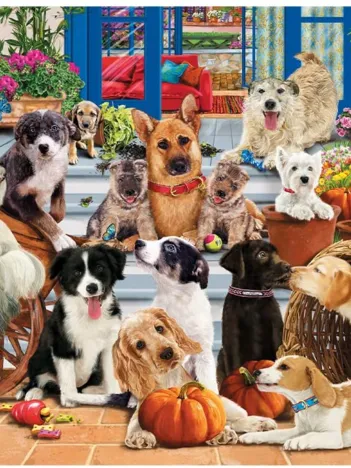 Produit Puzzle en Bois - Doggy Friendship Image