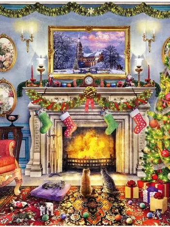 Produit Puzzle en Bois - Au coin du feu Image