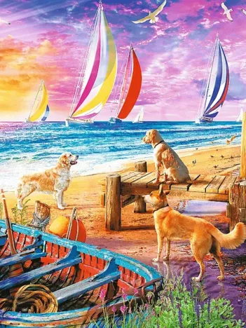 Produit Trefl Prime Puzzle - Vue sur les Bâteaux à Voile Image