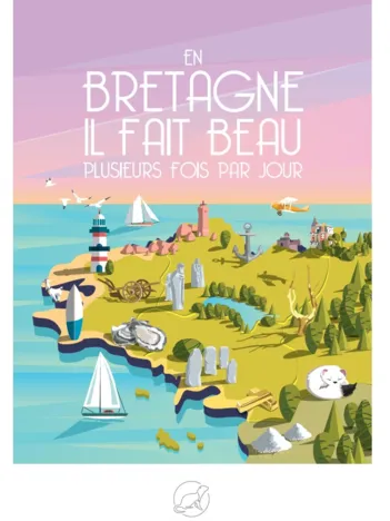 Produit En BRETAGNE Il fait beau plusieurs fois par Jour Image
