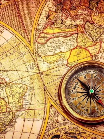 Produit Vieille Carte du Monde Image