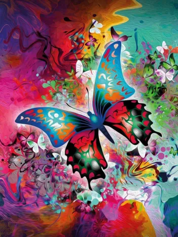 Produit Mini Puzzle - Papillon Fantastique Image