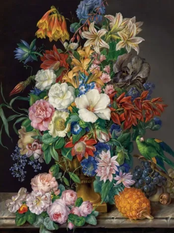 Produit Fleurs Colorées dans un Vase Image