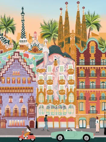 Produit Mini Puzzle - Barcelone Image