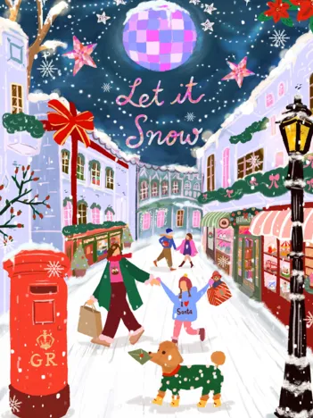 Produit Mini Puzzle - Let it Snow - Londres Image