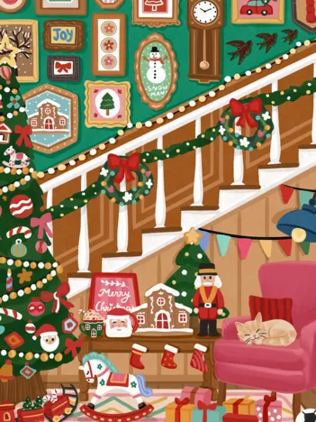 Produit Mini Puzzle - Escalier de Noël Image