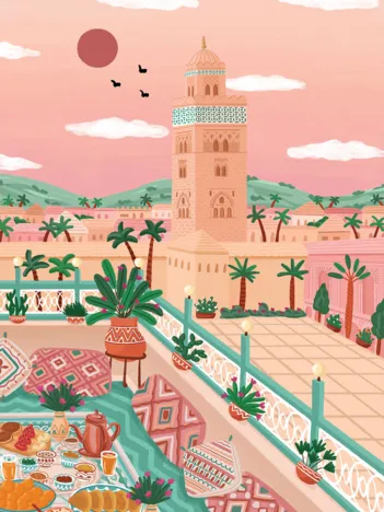 Produit Mosquée Koutoubia, Maroc Image