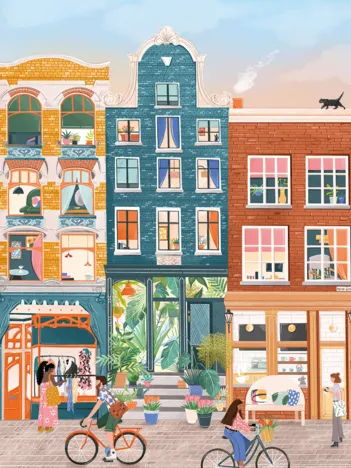 Produit Neuf Rues, Amsterdam Image