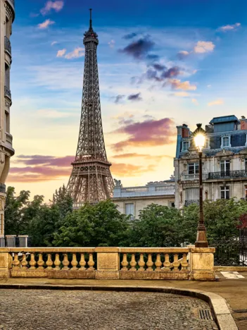Produit Promenade dans Paris au Coucher du Soleil Image