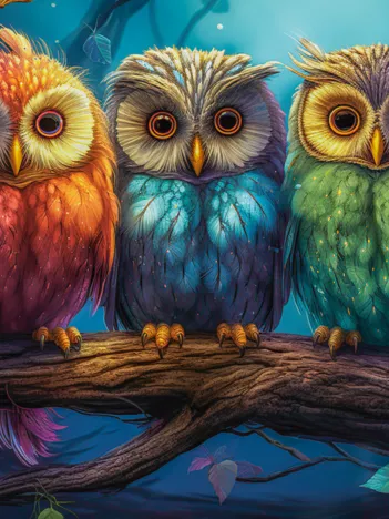 Produit Trois Petits Hiboux Image