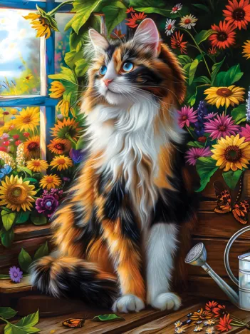 Produit Blooming Cat Meditation Image