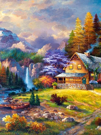 Produit Cabane Cachée dans la Montagne Image