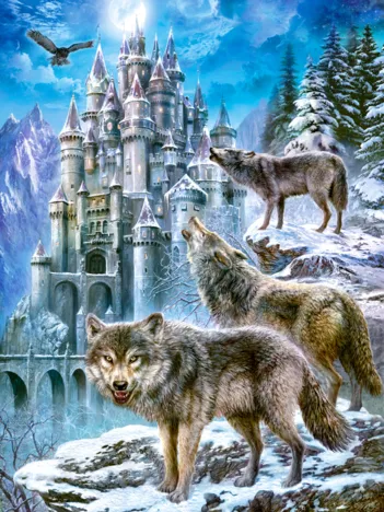 Produit Loups devant le Château Image